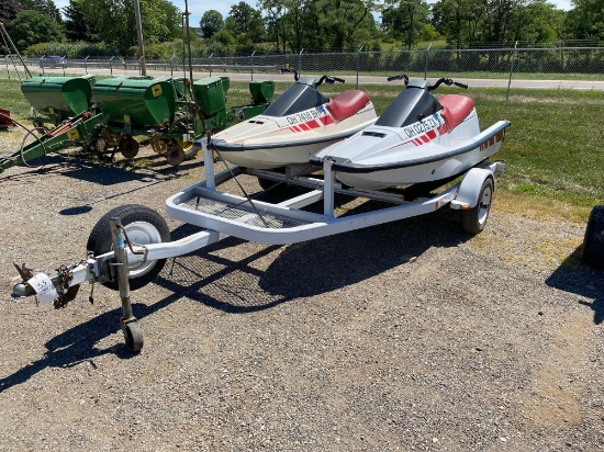 1988 & 1993 Yamaha Wave Runners w/ Shore Land'R trailer