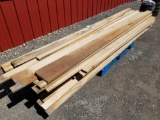 Stack of maple lumber, some planed