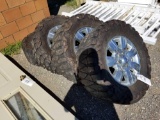 Ford F-150 Set of 4 mounted Mud Grappler tires, 33x12.5R18LT