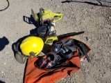Poulan chainsaw, parts saw, protective gear