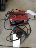 Battery charger, drill