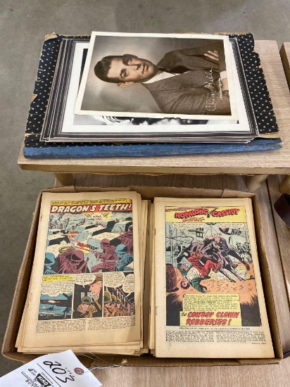 Early comic books, photos, Hopalong Cassidy, Dragon's Teeth