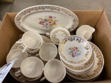 Floral and gold china