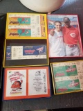 Baseball frames, Indians tickets