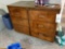 Wood 6 drawer cabinet