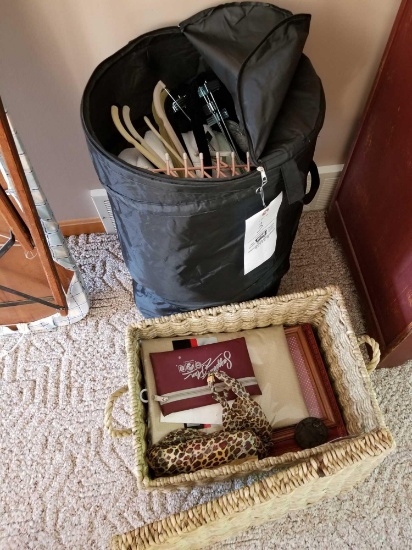 Laundry tote, basket, frames