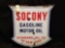 Socony Gasoline Motor Oil, Standard Oil Co. double sided porc. sign, 48 x 48 inches