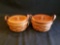 Longaberger 1990 and 1989 button baskets w/ non-Longaberger lids