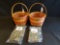 Longaberger 1994 Christmas edition, jingle bell baskets w/liners