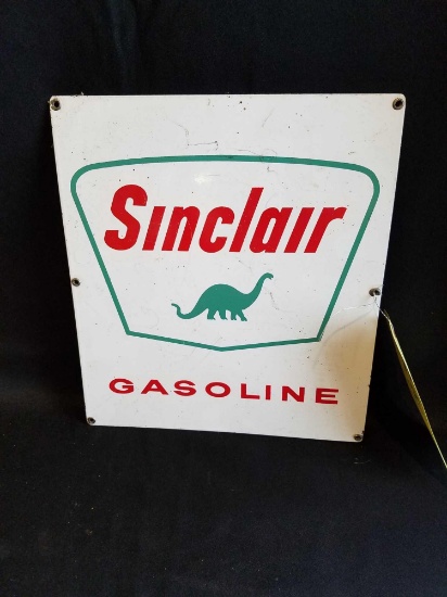 Sinclair Gasoline porc. sign 12 x 13.5in