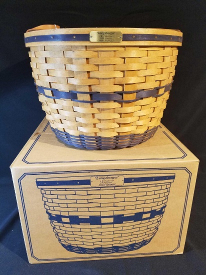 Longaberger 1991 corn basket, 11.5in tall