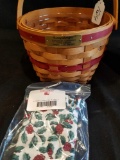 Longaberger Christmas edition '94 jingle bell baskets w/ liners