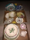 Assorted china plates and bowls