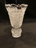 Bohemia hand cut lead crystal vase