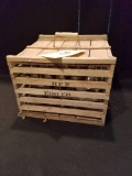 Hen Egg Co., wood egg crate