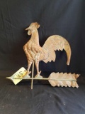 Copper rooster weathervane