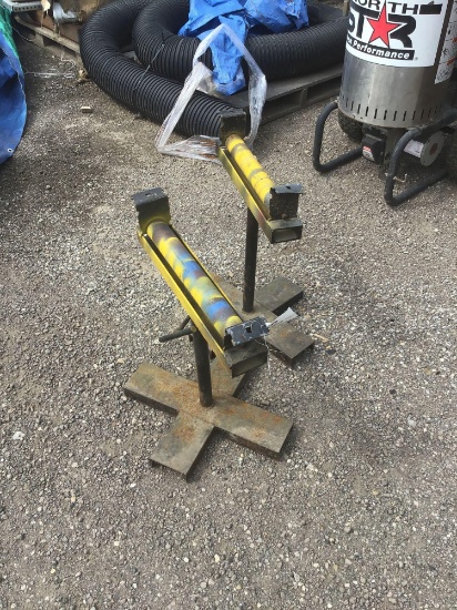 Two roller stands