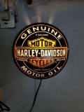 Harley Davidson plastic clock