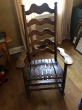 Ladder back rocking chair
