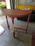 Half round side table