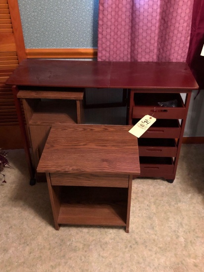 Desk and Two End Stands