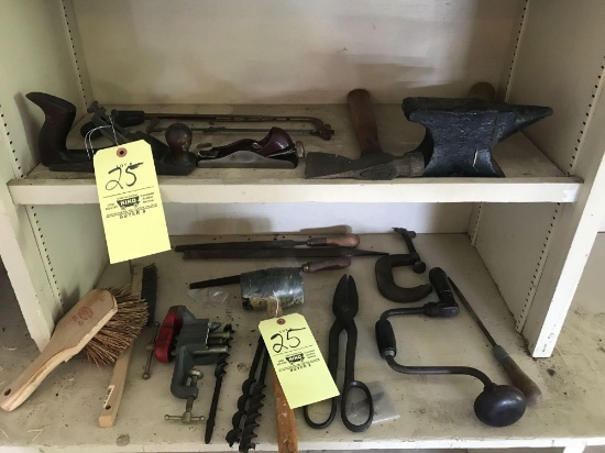 Tools, hand planes, small anvil