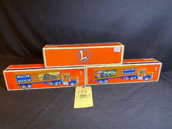 Lionel box trucks & tanker truck