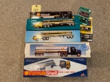 Shell tank trucks, race cars
