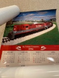 Large wall calendars mostly from the 1990s