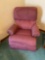 Burgundy Recliner