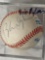 Bob Dylan autographed Official American League baseball.