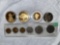 Repro copies of 1907 & 2012 Buffalo gold coins, copy of 1870-CC $10 gold coin