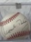 Margaret Thatcher autographed Little League Rawlings baseball