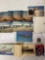 (2) Normandie cruise postcard booklets, (9) United Airlines post cards, 2002 Jim Thome card