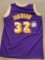 Magic Johnson autographed Lakers jersey. Has PSA COA #5A18840. Size XL