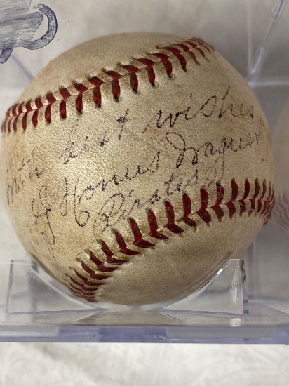 Honus Wagner signed National League baseball