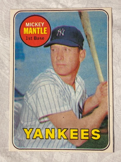 1969 Topps #500 Mickey Mantle card