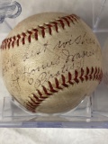 Honus Wagner signed National League baseball