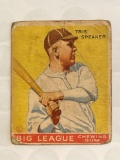 1933 Goudey #89 Tris Speaker card. Has creases