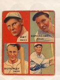 1935 Goudey 4 in 1 puzzle, picture #5 card F (Cronin puzzle picture)