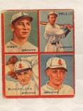 1935 Goudey 4 in 1 puzzle picture, #1 card F (Detroit Tigers puzzle picture)