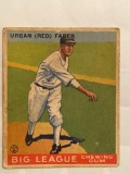 1933 Goudey #79 Red Fabre card