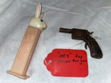 Bey German toy gun, rabbit apex dispenser made in Slovenia
