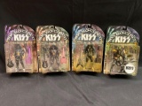 (4) 1998 Kiss Tour edition figures