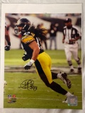 Polumalu signed photo, 8x10. Has NFL #LF-054778380 COA sticker