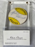 Roberto Clemente autograph plus business card