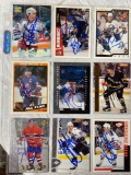 (196) Autographed 1990's Hockey cards, variety of brands
