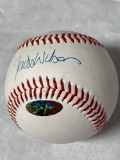 Travis Wilson autographed Carolina League baseball, has 