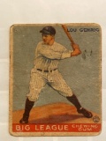 1933 Goudey #92 Gehrig card