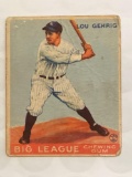 1933 Goudey #160 Gehrig card